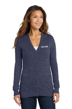 Port Authority Women's Marled Cardigan Sweater